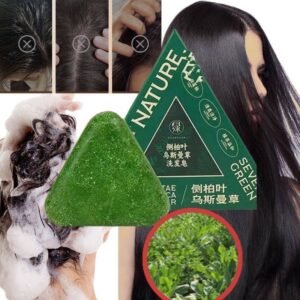 صابون عشبي للشعر من SEVEN GREEN بتركيبة أوراق السرو والوسمة