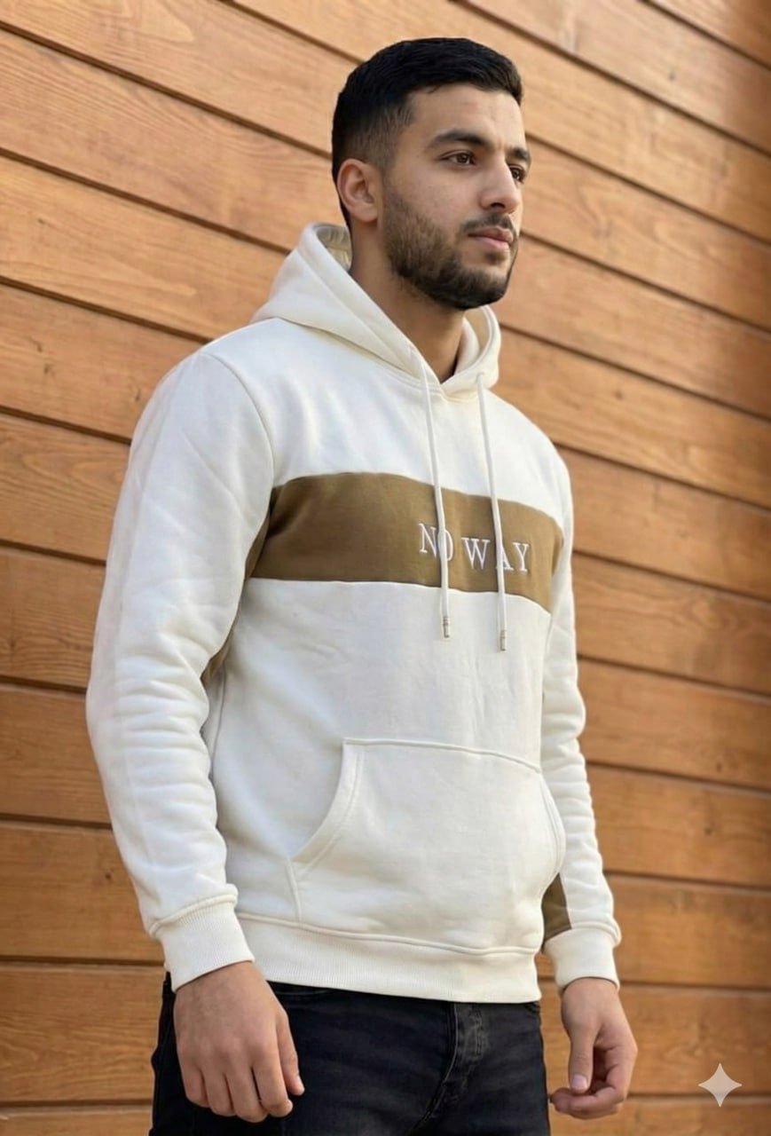 🔥 هودي NO WAY – ستايل نظيف للناس اللي تعرف تلبس 🔥