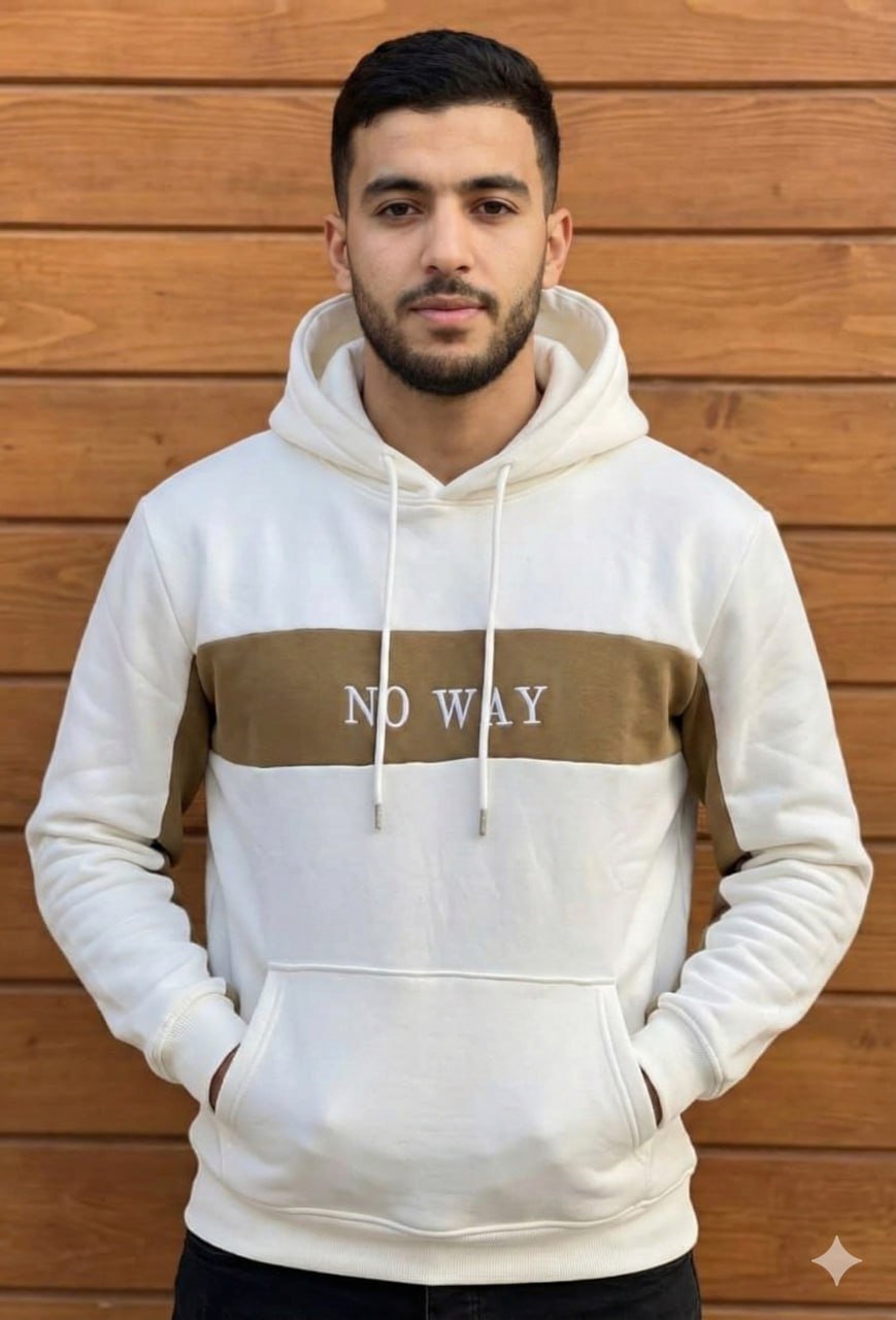 🔥 هودي NO WAY – ستايل نظيف للناس اللي تعرف تلبس 🔥 - الصورة 3